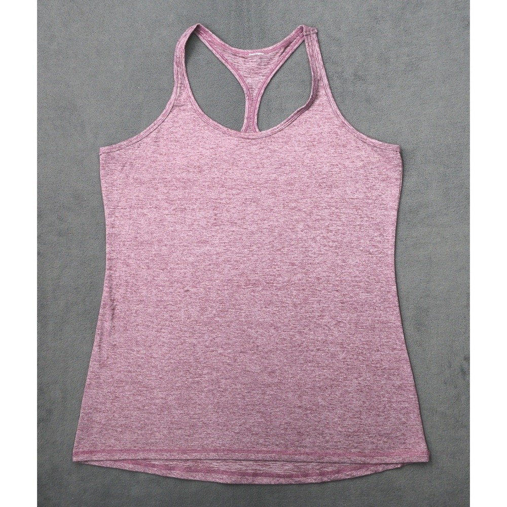 Champion C9 Racerback Tank Top Women L Pink Excellent Heathered Activewear